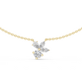 Elara Mixed-Cut Diamond Cluster Necklace
