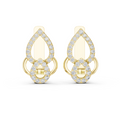 Aurelia Pavé Teardrop Huggie Earrings