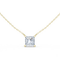 Avenor Princess Cut Diamond Solitaire Pendant
