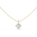 Isolde Princess Cut Diamond Solitaire Pendant