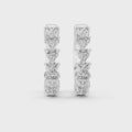 Heart Diamond Huggie Earrings
