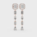 Celestia Princess Halo Drop Earrings