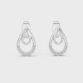 Serena Diamond Double Teardrop Stud Earrings