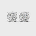 Classic Round Diamond Stud Earrings