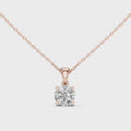 Elara Round Brilliant Diamond Solitaire Pendant