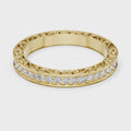 Celestine Diamond Filigree Eternity Band