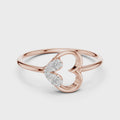 Elara Diamond Heart Ring