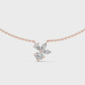 Elara Mixed-Cut Diamond Cluster Necklace