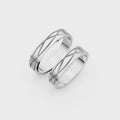 Elara Interwoven Wedding Band Set