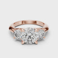 Celeste Three Stone Round Brilliant Diamond Ring