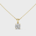 Elara Round Brilliant Diamond Solitaire Pendant