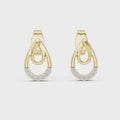 Serena Diamond Double Teardrop Stud Earrings