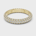 Aurelia Triple Row Diamond Eternity Band