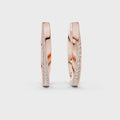 Classic Pavé Diamond Hoop Earrings