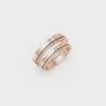 Elvaris Princess & Round Diamond Wedding Band Set