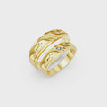 Elian Diamond Cross Wedding Band Set