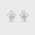 Amelie Diamond Floral Stud Earrings