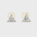 Trillion Diamond Solitaire Stud Earrings