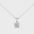 Elara Round Brilliant Diamond Solitaire Pendant