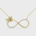 Avelisse Diamond Butterfly Infinity Pendant
