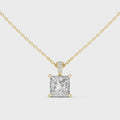 Elara Princess Cut Diamond Pendant
