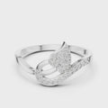 Elara Diamond Leaf Ring