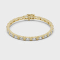Elara Emerald Cut Diamond Tennis Bracelet
