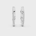 Classic Pavé Diamond Hoop Earrings
