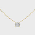 Maelle Princess Cut Diamond Solitaire Pendant
