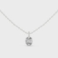 Arielle Oval Diamond Solitaire Pendant