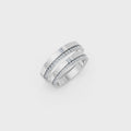 Elvaris Princess & Round Diamond Wedding Band Set