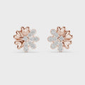 Fiora Diamond Floral Stud Earrings