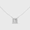 Avenor Princess Cut Diamond Solitaire Pendant