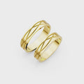 Elara Interwoven Wedding Band Set