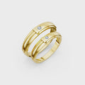 Aveline Diamond Wedding Band Set