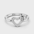 Coralie Crowned Heart Diamond Ring
