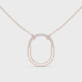 Aurelia Diamond Oval Pendant