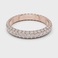 Aurelia Triple Row Diamond Eternity Band