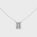 Varelle Emerald Cut Diamond Bezel Pendant