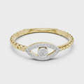 Evelisse Evil Eye Round Diamond Ring