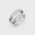 Aveline Diamond Wedding Band Set