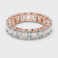 Elara Emerald Cut Diamond Eternity Band