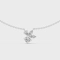 Elara Mixed-Cut Diamond Cluster Necklace
