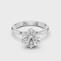 Celestia Round Diamond Hidden Halo Solitaire Ring