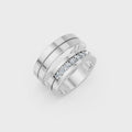 Elowen Seven Diamond Wedding Band Set