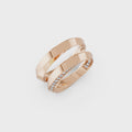 Elara Diamond Twist Wedding Band Set
