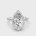 Seraphine Pear Diamond Halo Ring