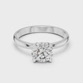 Seraphina Round Brilliant Diamond Heart Gallery Solitaire Ring