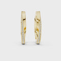 Classic Pavé Diamond Hoop Earrings