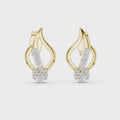 Aurelia Diamond Flame Stud Earrings